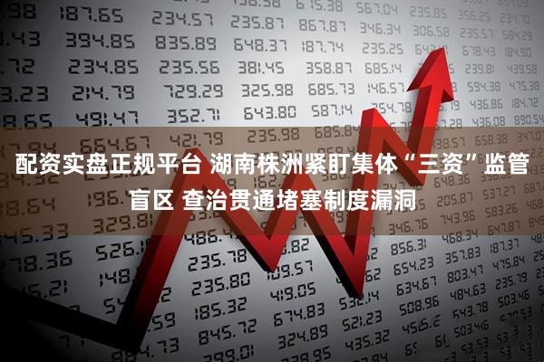 配资实盘正规平台 湖南株洲紧盯集体“三资”监管盲区 查治贯通堵塞制度漏洞